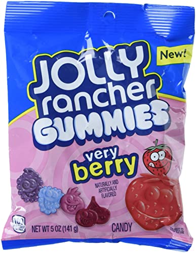 Jolly Rancher Gummies Very Berry 141g - Fruit,Strawberry - 141 g (Pack of 1)
