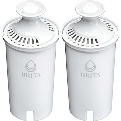Brita Standard Water Filter for Pitchers and Dispensers, BPA-Free, Reduces Copper, Cadmium and Mercury Impurities, Lasts Two Months or 40 Gallons, Includes 8 Filters - 2 Count - Standard
