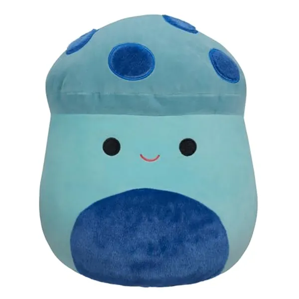 Squishmallows Original 16-Inch Ankur Teal Mushroom with Fuzzy Blue Spots and Belly - Official Jazwares Large Plush