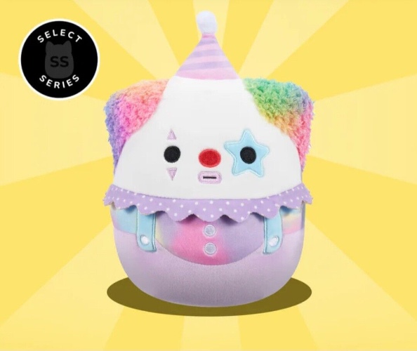 Squishmallows X. Axis The Pastel Clown RARE Select Series 8 Inch Pre-Order