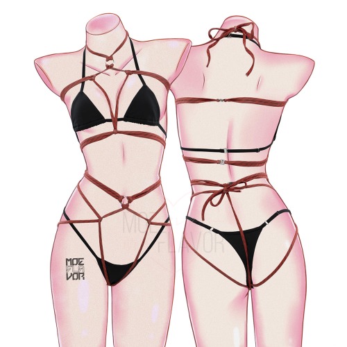 Kill Rope Shibari Lingerie - Red / XS/S