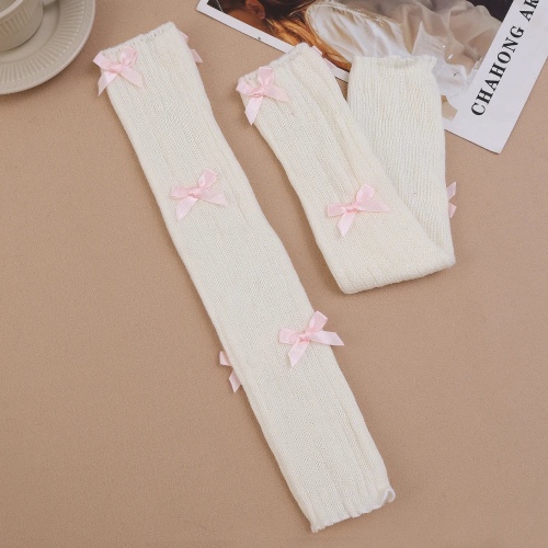 leg warmers with bows