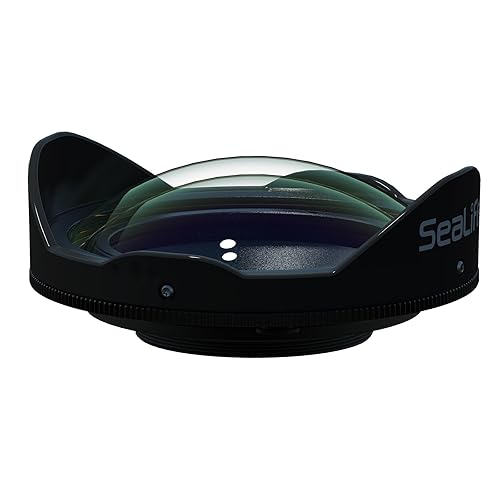 SEALIFE SL054 52mm Wide Angle Dome Lens Designed for SeaLife SportDiver Housing and Other 52mm Thread Mount Housings or Ports, Includes Neoprene Dome Lens Cover, Rear Lens Cap & Protective Pouch