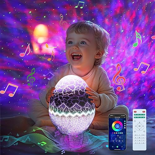 Rossetta Galaxy Projector, Star Projector Galaxy Light Projector for Bedroom, APP Control Projector Bluetooth Speaker and White Noise, Night Light for Kids Adults Home Theater, Ceiling, Room Decor - Silver