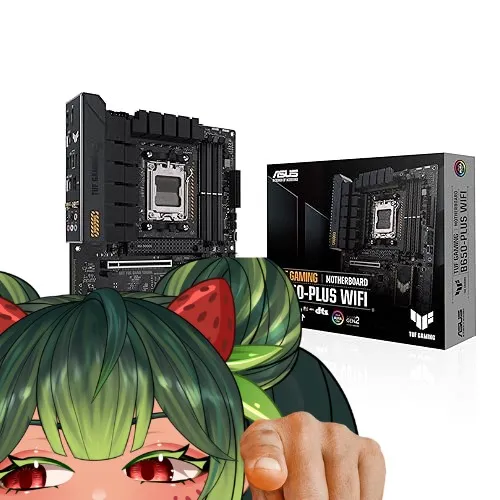 ASUS TUF GAMING B650-PLUS WIFI AMD B650 AM5 Ryzen™ Desktop 9000 8000 and 7000 ATX motherboard, 14 power stages, PCIe® 5.0 M.2 , DDR5 memory, WiFi 6 and 2.5 Gb Ethernet, USB4® support Aura Sync - ATX - B650-Plus|M.2 x3|WiFi 6