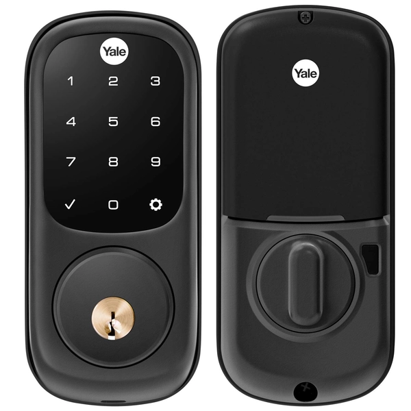 Yale Assure Lock with Z-Wave - Smart Touchscreen Deadbolt - Works with Ring Alarm, Samsung SmartThings, Wink and More (Hub required, sold separately) - Black Suede