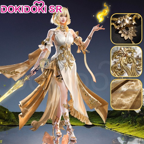 DokiDoki-SR Game Honkai: Star Rail Cosplay Aglaea Costume | Costume Only-M-Order Processing Time Refer to Description Page