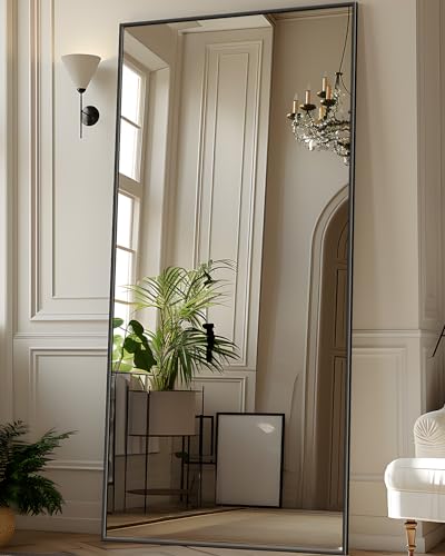 71"x28" Full Length Mirror, Floor Mirror, Black