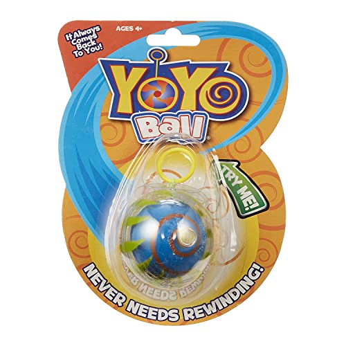Yoyo Ball Automatic Return Yoyo, Assorted Colors and Patterns, Never Needs rewinding, New Twist on Old Fun, Enhances Motor Skills and Hand-Eye Coordination, Grows with Skill Level