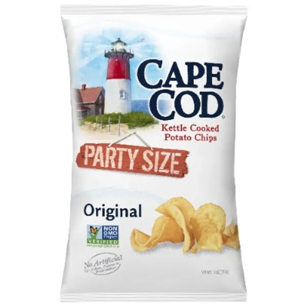 Cape Cod Potato Chips, Original Kettle Cooked Chips, Party Size, 14 Ounce (Pack of 1)