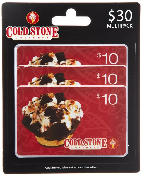 Cold Stone Creamery Gift Cards, Multipack of 3 - 30 Sundae