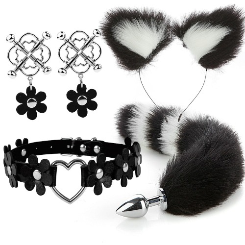 Flower Pup Play Set - Black 2