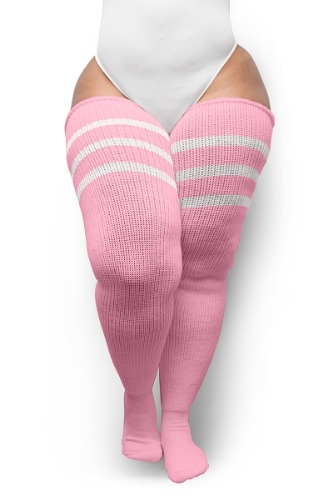 Pastel Pink & Stripes - Long 36 Inches