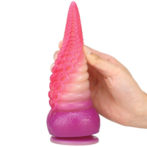 Bumpy Silicone Tentacle Ride - Purple Pink Peach