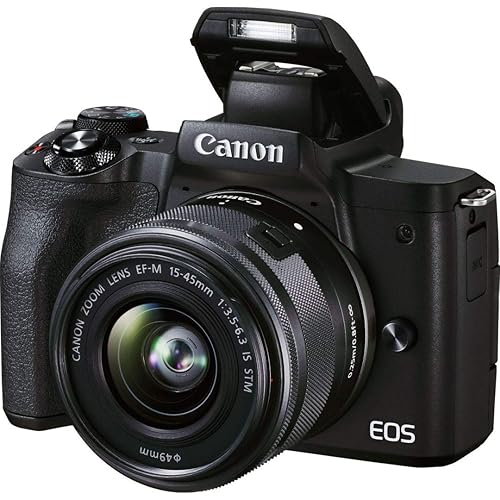Canon EOS M50 Mark II + EF-M 15-45mm is STM Kit Black