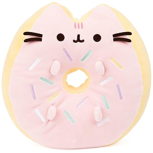 GUND Sprinkle Donut Pusheen Squishy Plush Stuffed Animal Cat, Pink and Mint, 12”
