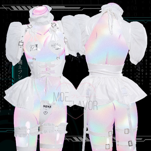 MEKA Maid Lingerie - White / S/M