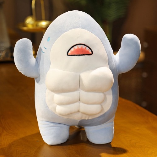 Buff Shark Plushies - 18" / 45 cm / Blue