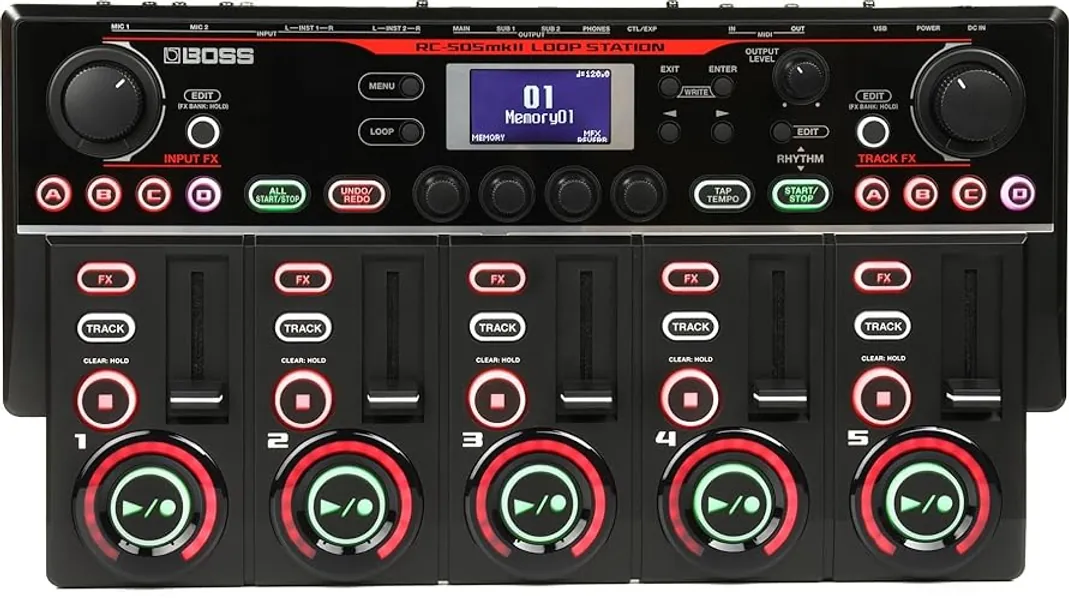 BOSS RC-505MKII Loop Station – The Industry Standard Tabletop Looper, Updated and Enhanced. Class-leading sound quality. Five simultaneous stereo phrase tracks. Input FX and Track FX sections. - RC-505 MKII - Single