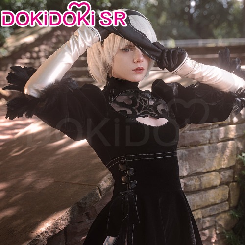 DokiDoki-SR Cosplay Game NieR:Automata Cosplay 2B Cosplay YoRHa No. 2 Type B Cosplay Costume Women | XL-PRESALE