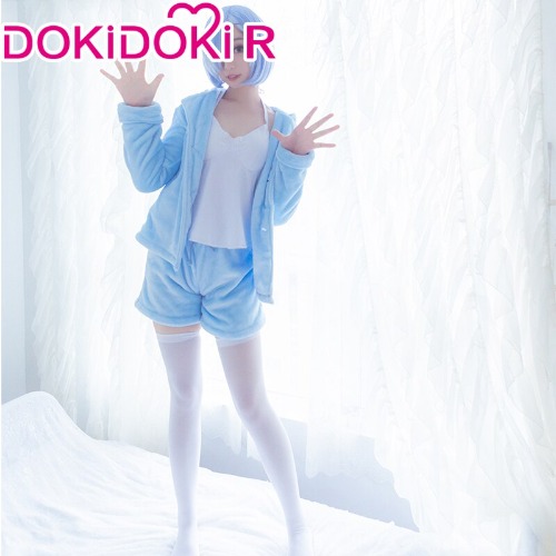 DokiDoki-R Anime Game Re Zero Rem Rame Cosplay  Pajamas Halloween | Rem / L
