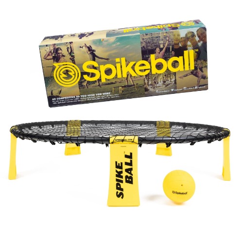 Spikeball Game Set - Played Outdoors, Indoors, Lawn, Yard, Beach, Tailgate, Park - Includes 1 Ball, Drawstring Bag, and Rule Book - Game for Boys, Girls, Teens, Adults, Family - 