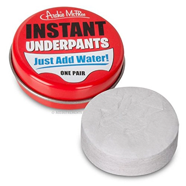 Archie Mcphee Instant underpants. Just add water one pair - Medium