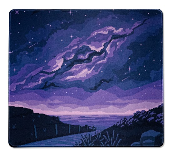 Pixel Comet Desk Mat - Medium (45x40cm)