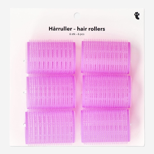 Pink Hair Rollers - 6 pcs | Default Title