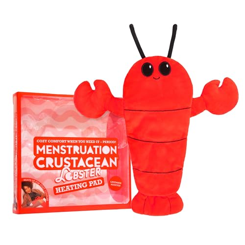 Menstruation Crustacean Lobster – The Original Viral Cuddly & Cute Plush Lavender Scented Heating Pad for Cramps - Lobster