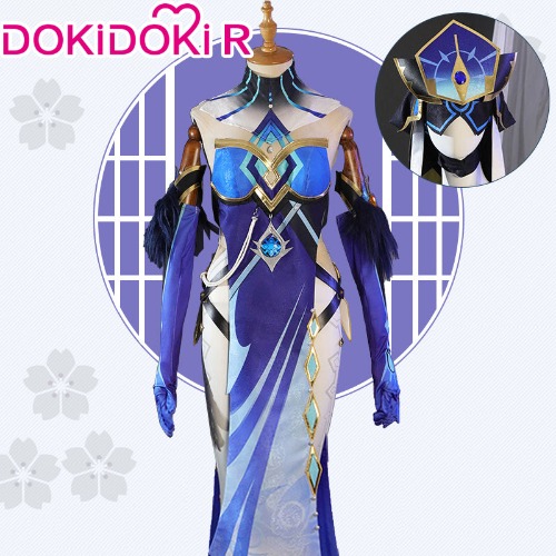 DokiDoki-R Game Genshin Impact Fatui Harbinger Mirror Maiden Cosplay
