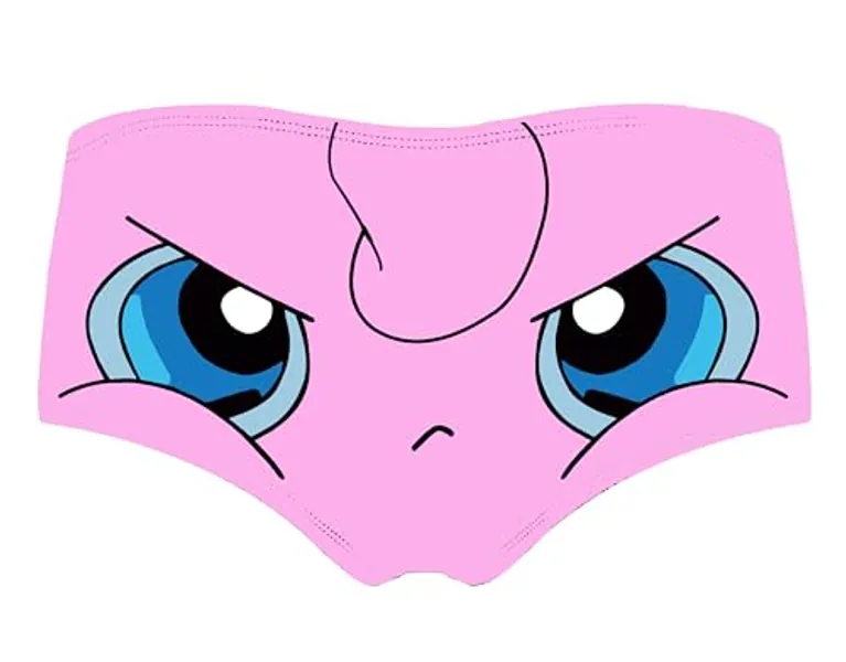 JINKAIJIA Women's Low Waist High Elastic Seamless Underwear Fit Soft Comfy Breathable Cute Printed Briefs - Medium - Fat Ding Pink