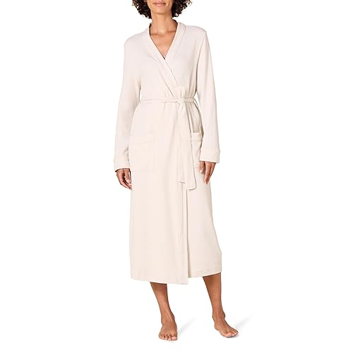 Amazon Essentials Women's Lightweight Waffle Full-Length Robe (Available in Plus Size) - X-Small - Beige