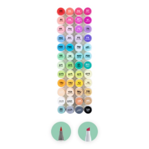 Ohuhu Honolulu 48 Colors Dual Tips Alcohol Art Markers | Brush & Chisel / Asia Warehouse to Worldwide