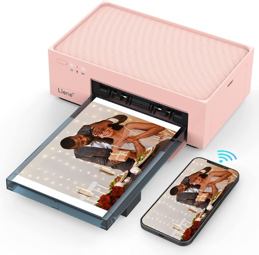 Liene Amber 4x6 Instant Photo Printer Pink (20 Photo Papers +1 Cartridge) | Pink