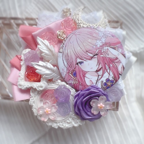  Bag Necktie Ear Itabag Pins Brooches Girl DIY Lolita Flower Ribbon Bow Tie Badge Holder Base Tray