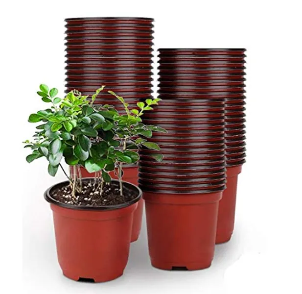 LATERN 50 Pots de Plantes en Plastique Pots de semences de 15 cm Pots de semis Parfaits pour Le Jardinier
