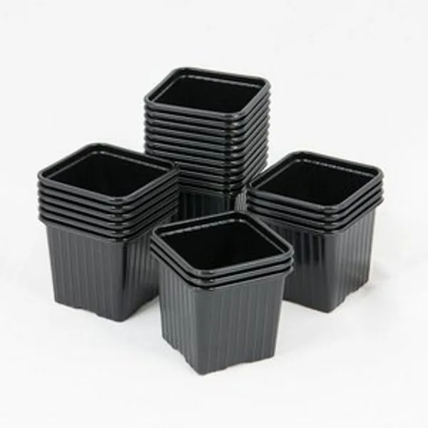 Godet pour semis 8 x 8 x 7 cm NOIR (x100)