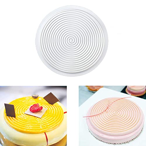 Moule Silicone Patisserie Spirale,8 Poucesmoules à Forme SpéCifique,AntiadhéSifs Et à LibéRation Rapide Pour GâTeaux à éTages, GâTeaux Au Fromage, GâTeaux Arc-En-Ciel Et GâTeaux Au Chocolat