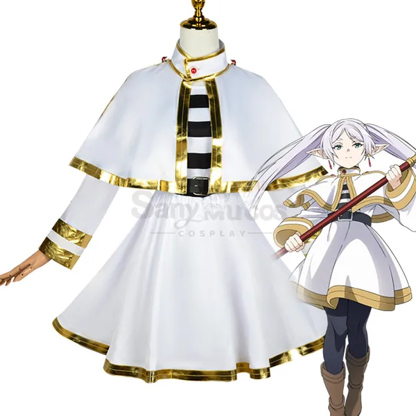 【In Stock】Anime Frieren: Beyond Journey's End Cosplay Frieren Cosplay Costume Plus Size - L