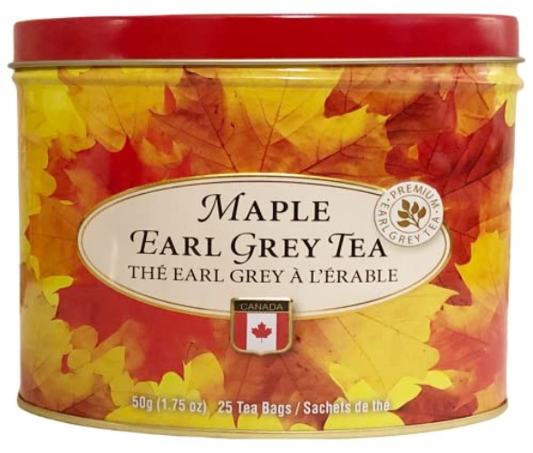 CANADA TRUE premium Ceylon Black Tea -25 Tea Bags 50g Can Package (Maple Earl Grey Tea)
