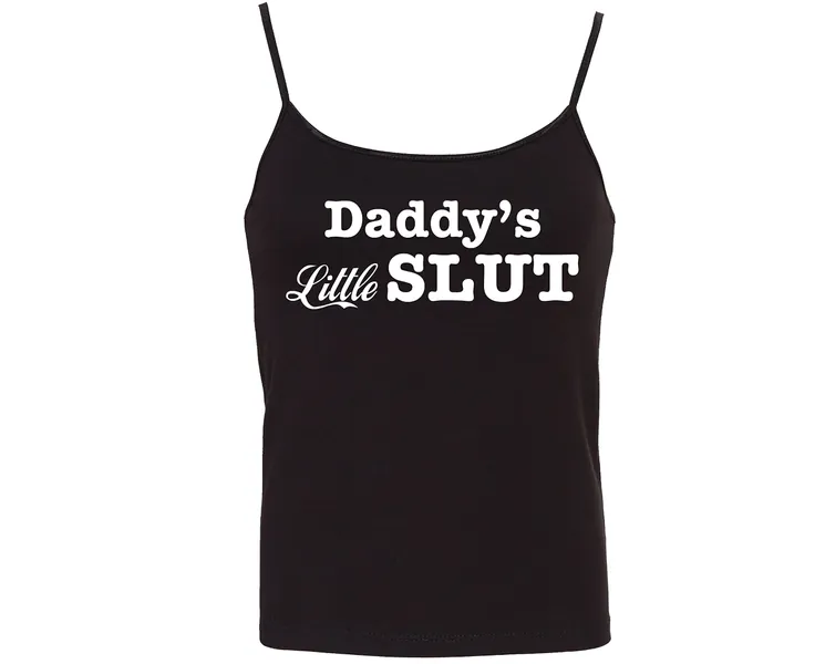 Throne Bips Knaughty Knickers Daddy S Little Slut Fun Flirty Camisole Cami Tank Top Sleep