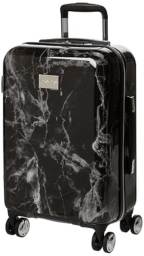 BEBE Women's Reyna 21" Hardside Carry-on Spinner - Black Marble