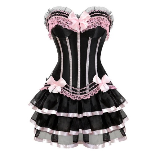 Genuine Corset Dresses - Pink / S
