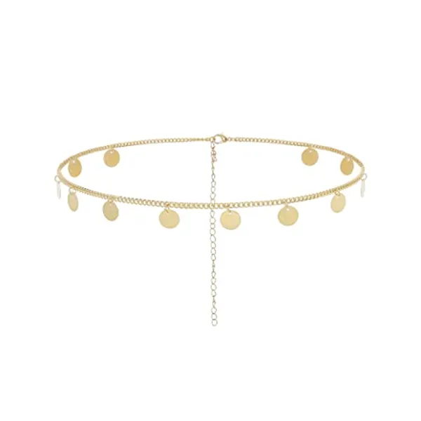 Campsis Head Chain Gold Headpiece Festival Hair Accessories Jewelry for Women