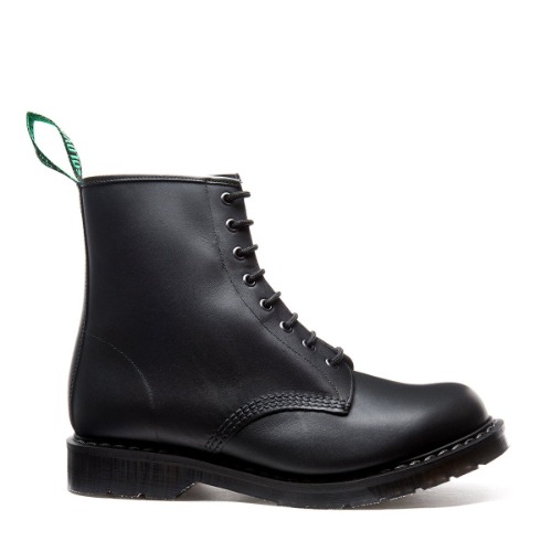 Black Greasy 8 Eye Derby Boot | 6.5 Mens / 7.5 Womens