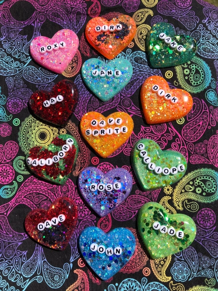 Homestuck Kids Heart pins