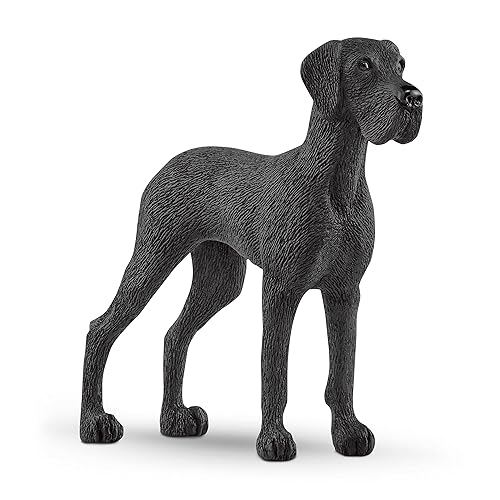 Schleich Farm World Great Dane Dog Figurine - Highly Detailed and Durable Animal Toy, Fun and Educational Play for Boys and Girls, Gift for Kids Ages 3+