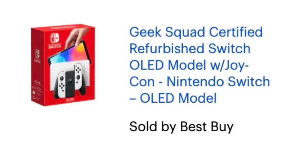 Refurbished Nintendo Switch OLED