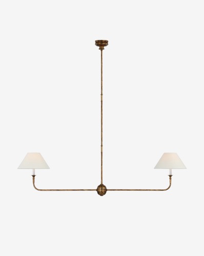 Piaf Large Linear Pendant | Antique Gild